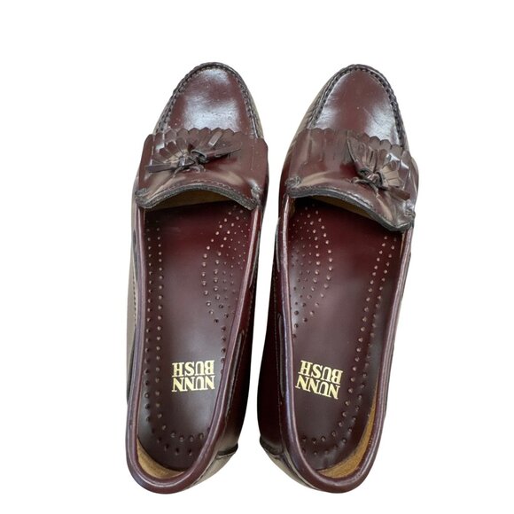Nunn Bush Mens Brown Tasseled Leather Loafers Size 9W SKU 7346 main image 5
